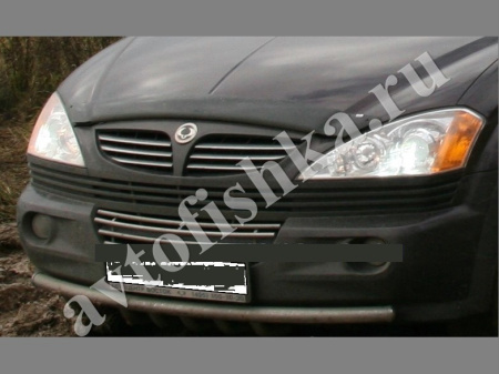Дефлектор капота темный Ssang Yong Kyron 2006-