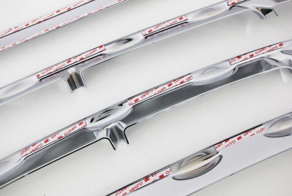 Hyundai ix35 (10–13) Накладки на решетку радиатора, хром 4 части, Abs пластик