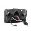 Hummer H2 (02-08) фонари (стопы) задние светодиодные тонированные с катафотами в бампер дизайн GMC Hummer EV 2022
