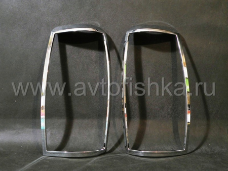 Cadillac Escalade, Chevrolet Tahoe (07-) хромированные накладки на задние фонари, комплект 2 шт.