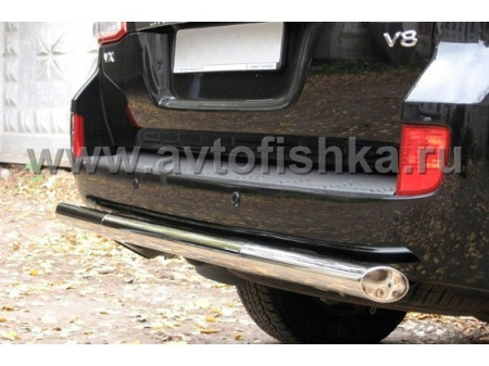 Toyota Land Cruiser 200 защита заднего бампера, труба 70 мм