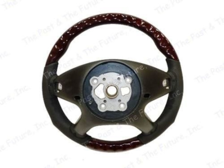 Mercedes W164, T245, W251 (05-08) руль, дизайн AMG, черная кожа - дерево орех