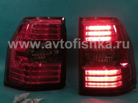 Mitsubishi Pajero 4 (2006-) фонари задние светодиодные красно-тонированные, комплект 2 шт.