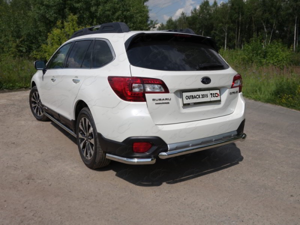 Subaru Outback (14–) Защита задняя (уголки) 60,3 мм