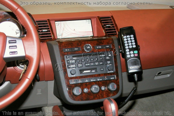 Декоративные накладки салона Nissan Murano 2003-2008 полный набор