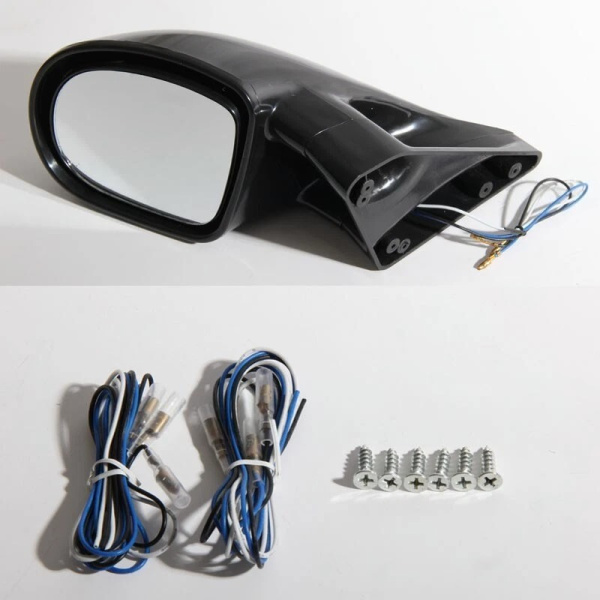 Chrysler PT Cruiser (01-05) зeркaлa зaднeгo видa чeрныe co cвeтoдиoдным пoвтoритeлeм пoвoрoтoв