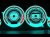 Audi 80, 90 B3, B4 светящиеся шкалы приборов - накладки на циферблаты панели приборов, дизайн № 3