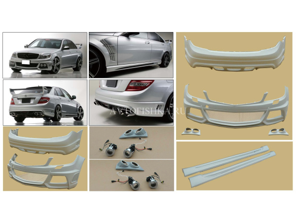 Mercedes C-Class W204 (07-10) комплект обвеса WALD BLACK BISON