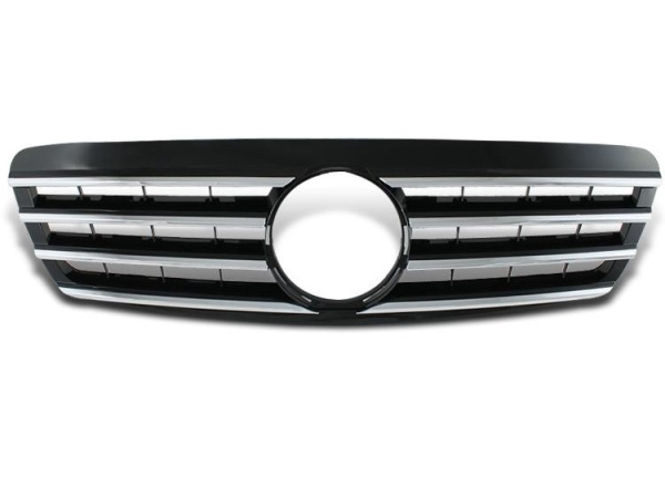Mercedes S W220 (98-02) решетка радиатора черная, вставка