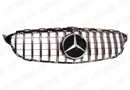 Mercedes-Benz C-Klasse W205 Coupe 2014 - 2018 Решетка радиатора Panamerica хром