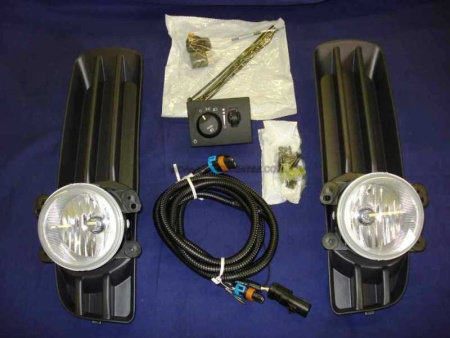 Chrysler 300C (04-) фары противотуманные, полный установочный комплект, оригинал Mopar