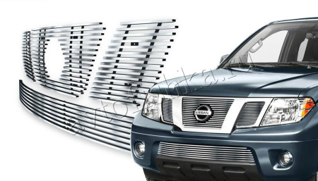 Nissan Pathfinder, Navara R51 (05-10) накладка на решетку радиатора и переднего бампера