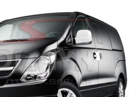 Hyundai H1 (2008-) накладки на зеркала из нержавеющей стали, 2 шт.