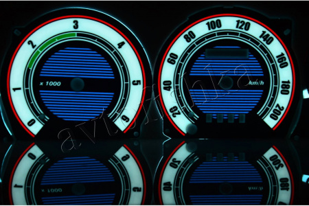 Ford Transit светодиодные шкалы (циферблаты) на панель приборов