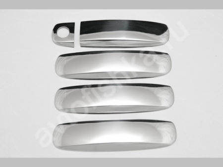 Audi A6 (1998 -), A3 (2008-) накладки на ручки дверей из нержавеющей стали, комплект 4 шт.
