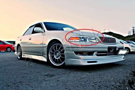 Toyota Mark II X100 реснички (накладки) на передние фары