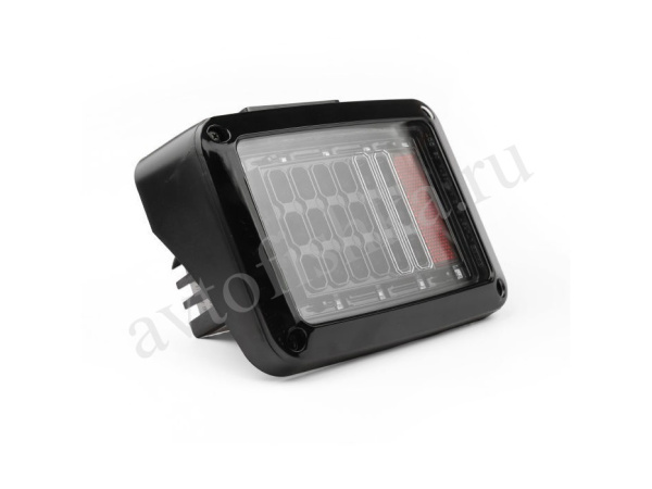 Jeep Wrangler (81-05) фонари задние черные, комплект 2 шт.