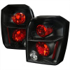 Dodge Caliber (06-12) фонари (стопы) задние черные, комплект 2 шт.