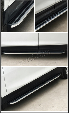 Volkswagen Teramont (17-21) штатные пороги (подножки) боковые