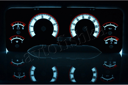 Jeep Wrangler TJ светодиодные шкалы (циферблаты) на панель приборов