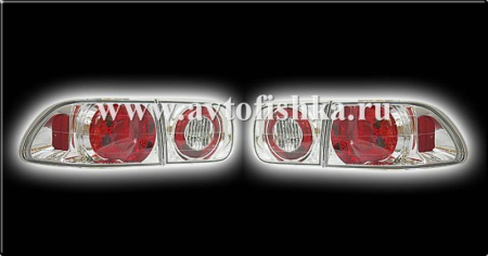 Honda Civic (92-96) 2, 4 дв. фонари задние хромированные, комплект 2 шт.