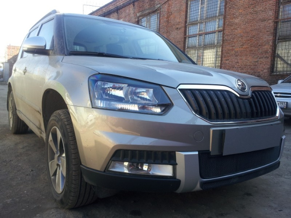Skoda Yeti (14–) Защита радиатора, чёрная, низ
