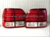 Lexus LX470 (1998-2007) фонари задние светодиодные красно-хромированные, комплект лев.+прав.