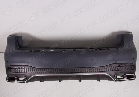 Mercedes-Benz GLS-Klasse X166 2015 - 2019 Бампер задний 6.3 AMG в сборе с диффузором и насадками