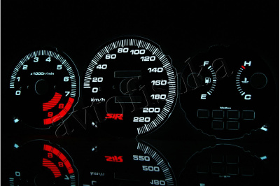 Honda Civic (92-95) светодиодные шкалы (циферблаты) на панель приборов - SIR дизайн