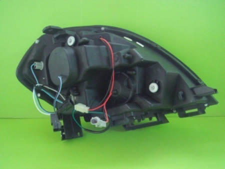 Nissan Teana (04-06) фары передние линзовые черные, со светящимися ободками, комплект 2 шт.