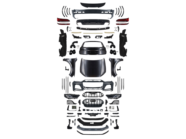 Обвес S-line для Audi Q7 4L (05-15) с рестайлинг комплектом в версию кузов 4M 2019+