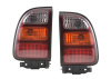 Toyota RAV4 (97-01) фонари задние, светодиодные красно-хромированные, комплект 2 шт.