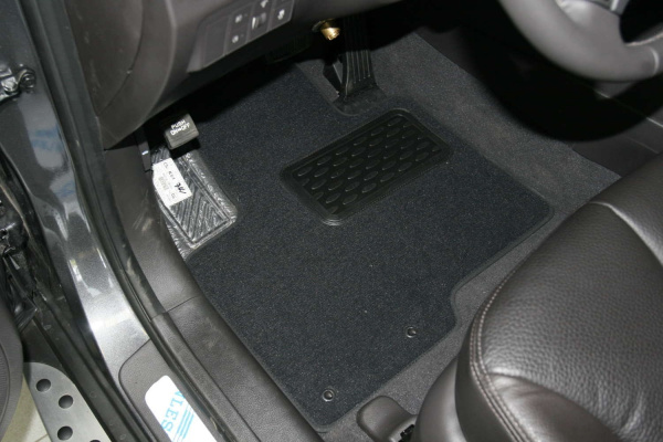 Коврики в салон HYUNDAI Santa FE 2010->, внед., 4 шт. (текстиль)