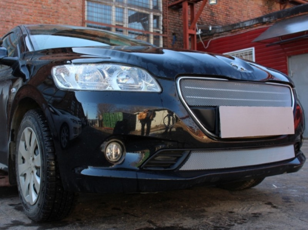 Peugeot 301 (12–15) Защита радиатора, хром, низ