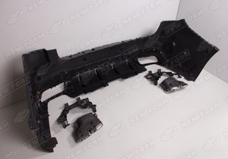 Mercedes-Benz GLS-Klasse X166 2015 - 2019 Бампер задний 6.3 AMG в сборе с диффузором и насадками