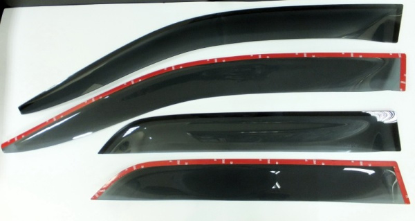 Mercedes-Benz GLE-Klasse (15–) Дефлекторы боковых окон с логотипом, OEM стиль