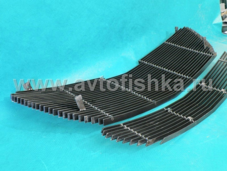 Chrysler Pacifica (03-08) решетка радиатора верхняя и нижняя в бампер, алюминиевые, комплект 2 шт.