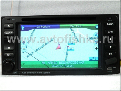 Toyota Land Cruiser 100 до 2008 года автомагнитола с GPS навигацией, штатное головное устройство