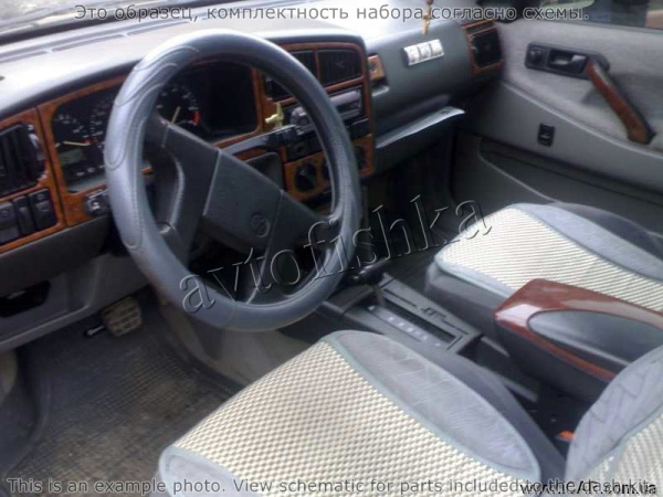 Декоративные накладки салона Volkswagen Passat 1995-1997 ручной, 11 элементов.