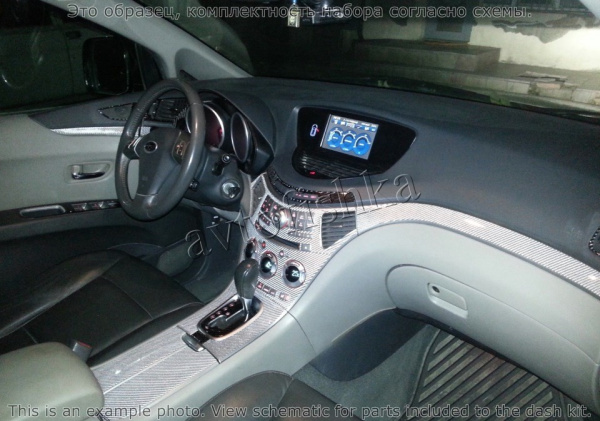 Декоративные накладки салона Subaru Tribeca 2006-н.в. полный набор, Автоматическая коробка передач
