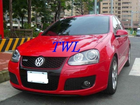 Volkswagen Golf 5, GTI R32 (03-) фары передние линзовые черные, ксеноновые, под корректор, комплект 2 шт.