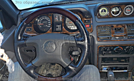 Декоративные накладки салона Mitsubishi Pajero/Montero 1991-1999 полный набор, 11 элементов.