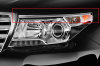Toyota Land Cruiser 200 (2012-) хромированные реснички на передние фары, комплект 2 шт.