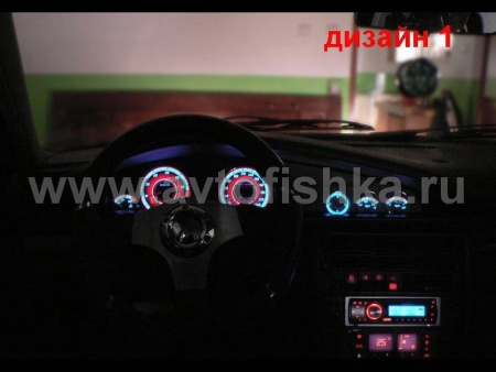 Audi 100 C4; C3 (88-94) светящиеся шкалы дополнительных приборов - накладки на циферблаты