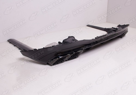 Mercedes-Benz S-Klasse W223 2020 - н.в. Диффузор с насадками 6.3 AMG черный