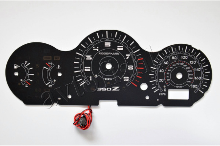Nissan 350 Z светодиодные шкалы (циферблаты) на панель приборов