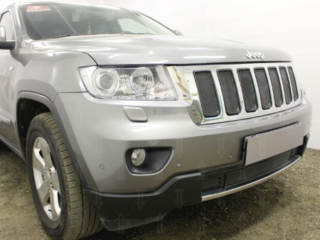 Jeep Grand Cherokee (11–12) Защита радиатора, чёрная, низ