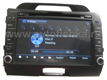 Kia Sportage (10-) автомагнитола с GPS навигацией, штатное головное устройство с HD экраном 8 дюймов, PMS