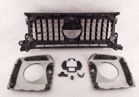 Mercedes-Benz G-Klasse W464 2018 - н.в. Решетка радиатора с очками на фары 6.3 AMG хром