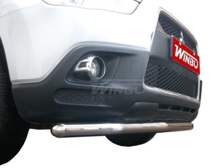 Mitsubishi ASX (2010-) защита переднего бампера из нержавеющей стали
